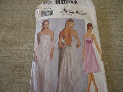 BUTTERICK  PATTERNS 6395 SIZES   12 + 14 + 16 - COMPLETE