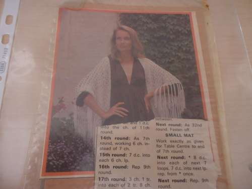 7 CROCHET  CLOTHNG PATTERNS SUPPLIED IN A PLASTIC SLEEVE - SEE LISTING FOR TITLES