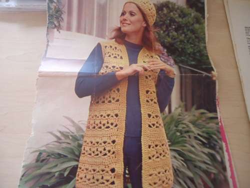 7 CROCHET  CLOTHNG PATTERNS SUPPLIED IN A PLASTIC SLEEVE - SEE LISTING FOR TITLES