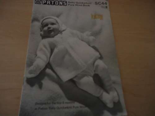 PATONS SC44 - BABY QUICKERKNIT BOOK FOR BABY UP TO 6 MONTHS