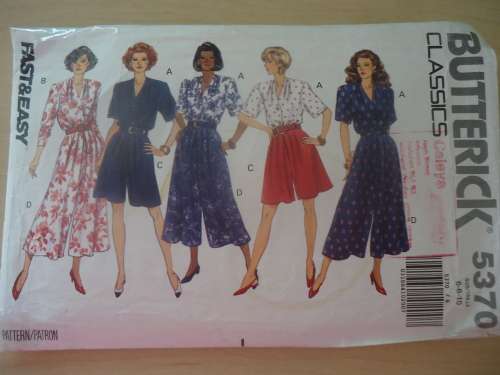 BUTTERICK  PATTERNS  5370 SIZES 6 + 8 + 10  COMPLETE