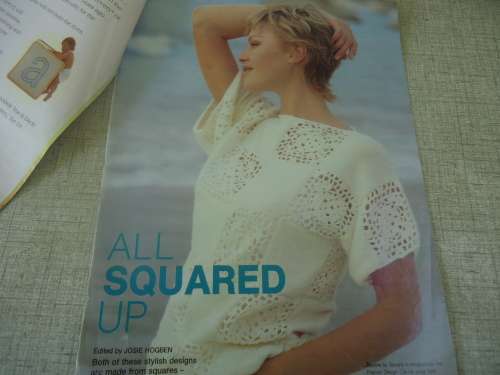 CROCHET DESIGN -LADIES - ALL SQUARED UP - SEE PICS