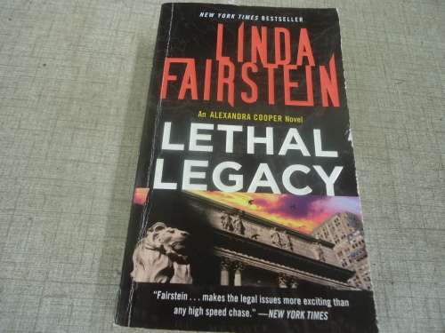 LINDA FAIRSTEIN- "LETHAL LEGACY"  SMALL SOFT COVER