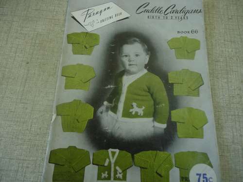 PARAGON #66 KNITTING BOOK "CUDDLE CARDIGANS   TO FIT BIRTH -2 YEARS - 16 PAGES