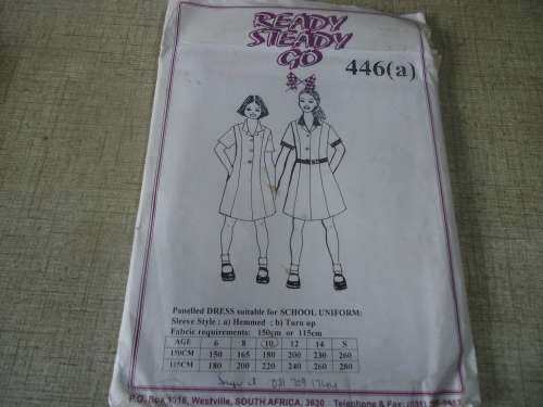 READY-STEADY-GO PATTERN-NUMBER 446(A) PANELLED DRESS - AGE  10 - COMPLETE