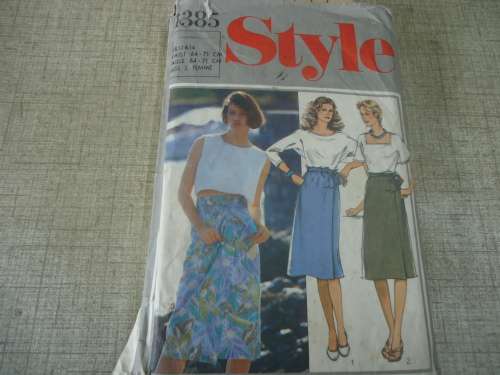 STYLE PATTERNS 4385 TIE SKIRT SIZE N = 10 + 12 + 14 COMPLETE