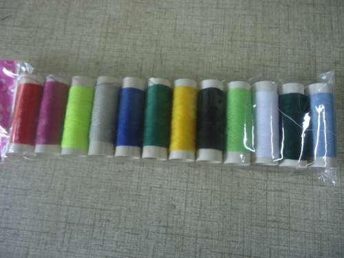 COLOURFUL PACK OF 12 SEWING THREADS EACH PACK DIFFERENT COLOURS