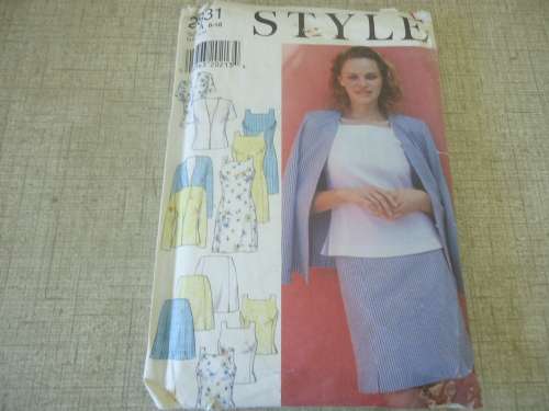 STYLE PATTERNS 2831 GIRLS DRESS/JACKET/ TOP/SKIRT  SIZE A = 8 - 18 - COMPLETE - STUNNING