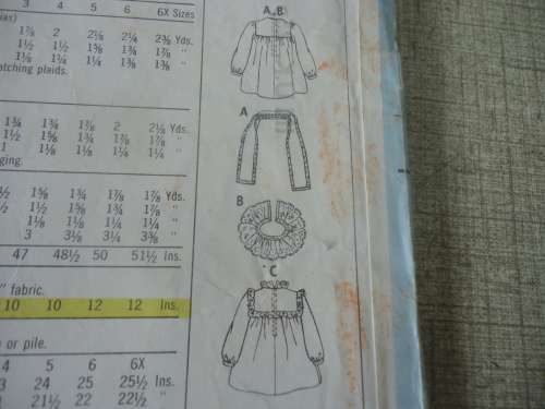 McCALL'S PATTERNS 9525 CHILD DRESS SIZE 4 YEARS COMPLETE
