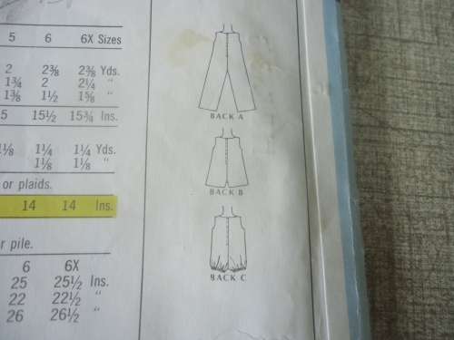 McCALL'S PATTERNS 9665  GIRLS DUNGAREES - JUMP SUIT IN 3 VERSIONS SIZE 3 YEARS COMPLETE