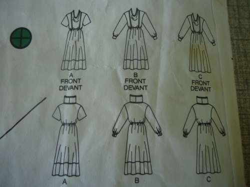 BUTTERICK PATTERNS 3055  DRESS SIZE 8 + 10 + 12  COMPLETE