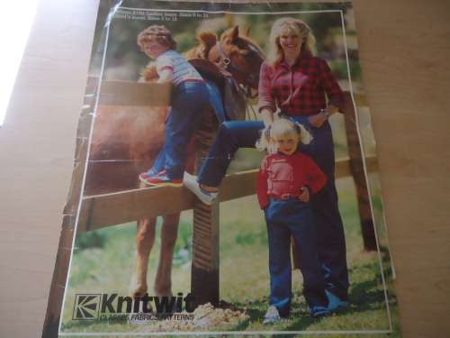 KNITWIT PATTERN 2150 LADIES JEANS -SIZES 6 - 22 CHILDREN'S JEANS 2 - 12 YEARS -  COMPLETE