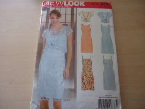 NEW LOOK PATTERNS 6592 -7 SIZES IN ONE -SUN DRESS WITH BOLERO SIZES 10 - 22 - COMPLETE