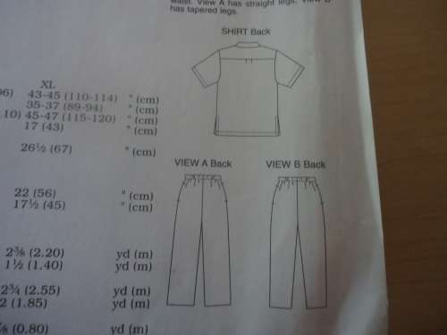 KWIK SEW PATTERNS 3041  TOP/PANTS SIZES X-SMALL, SMALL+MEDIUM+LARGE + X-LARGE - COMPLETE & UNCUT