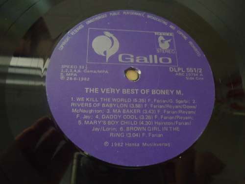 BONEY M,"THE VERY BEST OF BONEY M. - 24 FANTASTIC HITS"  1982 DOUBLE GALLO STEREO GATEFOLD LP SET