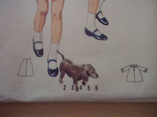 VINTAGE BUTTERICK PATTERN 4504 GIRL'S DRESS SIZE GIRL 3 YEARS BREAST 22"- COMPLETE