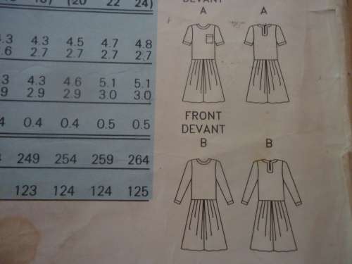 BUTTERICK  PATTERN 5366 WASITER  DRESS  SIZE 8 + 10 + 12 COMPLETE & UNCUT