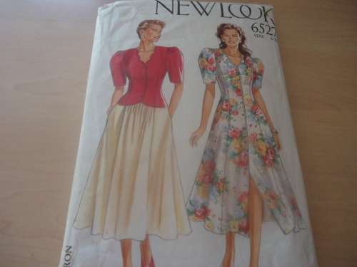 NEW LOOK PATTERNS 6527-7 SIZES IN ONE BLOUSE/SKIRT/DRESS SIZES 6-18 MISSING SEWING INSTRUCTIONS 1-2