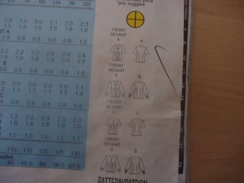 BUTTERICK PATTERN 4014 V NECK BLOUSES WITH & WITHOUT COLLAR SIZES 12 + 14 + 16- COMPLETE