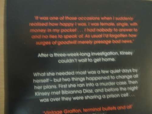 SUE GRAFTON - "H IS FOR HOMICIDE" MEDIUM SOFT COVER