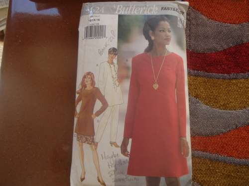 BUTTERICK PATTERN  3624  SIZES  12  + 14 + 16 - COMPLETE