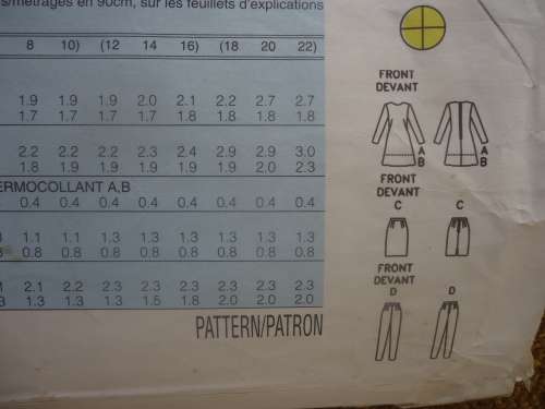 BUTTERICK PATTERN  3624  SIZES  12  + 14 + 16 - COMPLETE