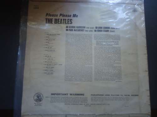 BEATLES "PLEASE PLEASE ME" PARLOPHONE MONO LP