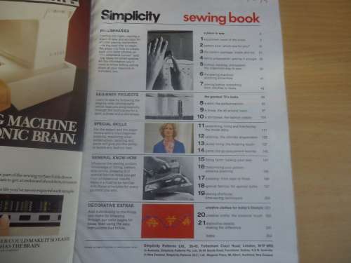 SIMPLICITY SEWING BOOK UPDATED -CREATIVE CLOTHES FOR TODAY'S LIFESTYLE- COMPLETE -260 A4 PAGES