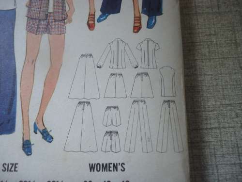 RETRO BUTTERICK PATTERN  6622 WORK OUTFITS SIZE 38 BUST42" - COMPLETE & UNCUT