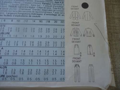BUTTERICK  PATTERN 3144 OFFICE WEAR  SIZE6 + 8 + 10  COMPLETE