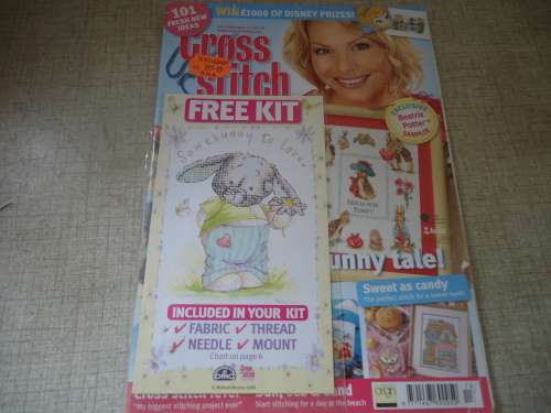 UK CROSS STITCH  MAGAZINE WITH PATTERNS # 113 - 84 PAGES + FREE KIT - SEE COVER