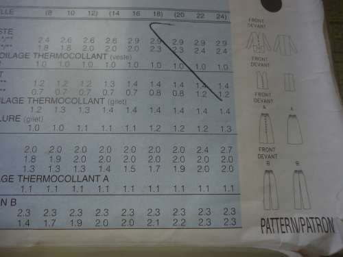 BUTTERICK PATTERN 4584 JACKET, WAISTCOAT, SKIRT & PANTS SIZE 14 + 16 + 18 COMPLETE