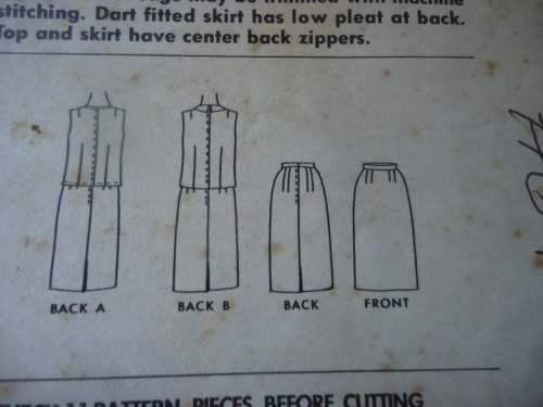 VINTAGE McCALL'S PATTERN -7260 DRESS SIZE 16 BUST 36" SEE DESCRIPTION