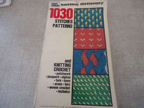 MON TRICOT KNITTING DICTIONARY - 1030 STITCHES - 164 STITCHES