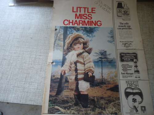 LIVING & LOVING - JULY 1978 - LITTLE MISS CHARMING - COAT, BERET, BOOTS & BAG - 43 CM DOLL