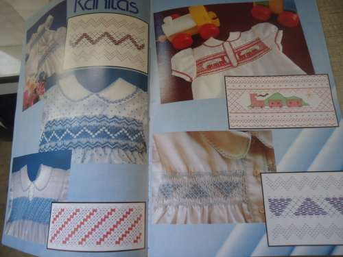 SMOCKING - MUESTRAS Y MOTIVOS - FRUNCES - SMOCK 4 - 40 PAGES OF PICTURES & SMOCKING DESIGNS