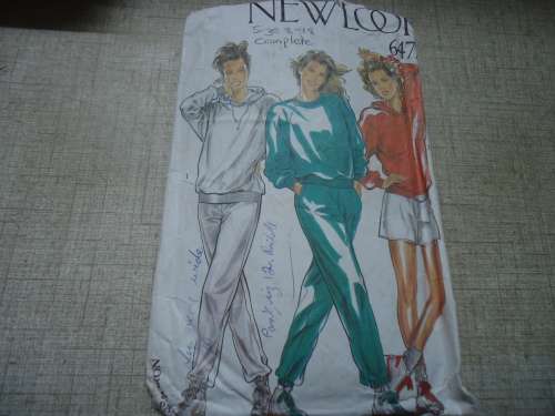 NEW LOOK PATTERNS 6472 TRACKSUIT + HOODIE SIZES 8 - 18  COMPLETE & ONLY PANTS CUT