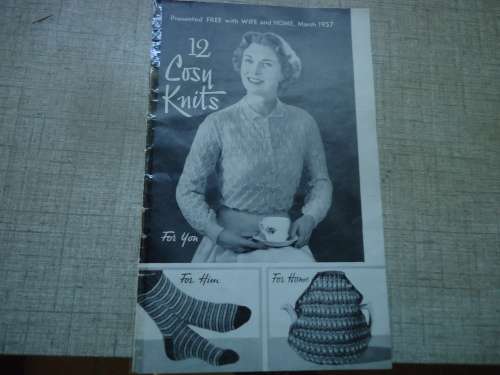 12 COSY KNITS - PRESENTED WITH WIFE & HOME MARCH 1957