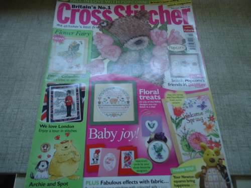 CROSS STITCHER UK - ISSUE FEBRUARY 2006  - 100 PAGE CROSS STITCH MAGAZINE