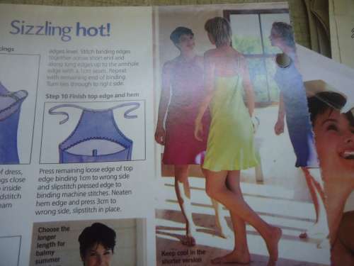 ESSENTIAL  PATTERNS E133 "SIZZLING HOT - SUNDRESS" - supplied in AN A5 ENVELOPE