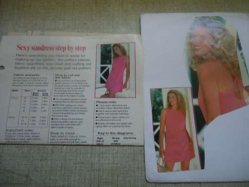 ESSENTIAL  PATTERNS E121 "SEXY SUNDRESS" - supplied in AN A5 ENVELOPE