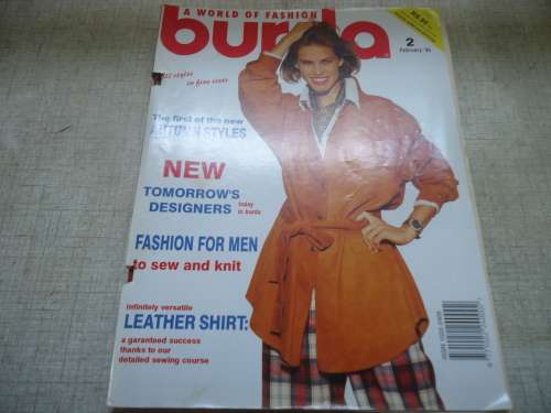BURDA - MODERN FASHION MAGAZINE FEBRUARY 1995 -ALL PATTERNS & INSTRUCTIONS INC 116 PG