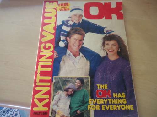 KNITTING VALUE" JULY 1988 48 A4 PAGES OF FAMILY PATTERNS