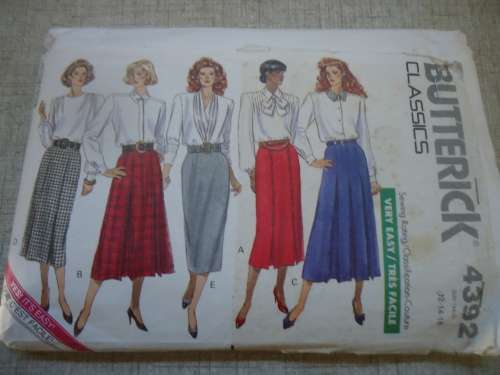 BUTTERICK PATTERN 4392 DRESS SIZE 12 + 14 + 16 COMPLETE