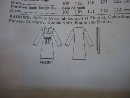 BUTTERICK PATTERN 5028 DRESS & BELT SIZE 16 BUST 38" COMPLETE-UNCUT-F/FOLDED