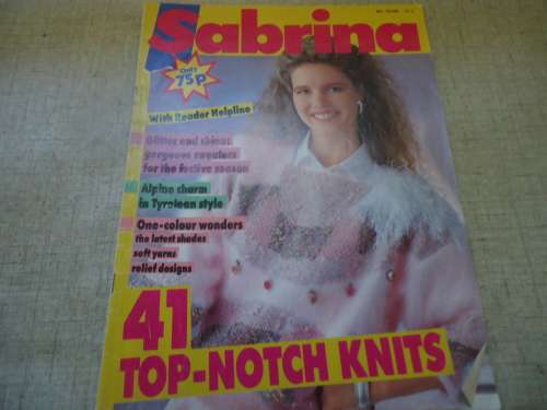SABRINA - 41 TOP-NOTCH KNITS - NO 12/98 -52 PAGES A4 SIZE