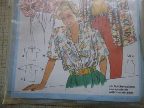 BURDA PATTERN 6312 LADIES BLOUSES & TOP SIZES 8 - 40/ 36 - 48"  SEE DESCRIPTION