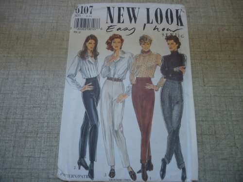 NEW LOOK PATTERNS 6107 FITTED PANTS SIX SIZES IN ONE 6 - 16 COMPLETE