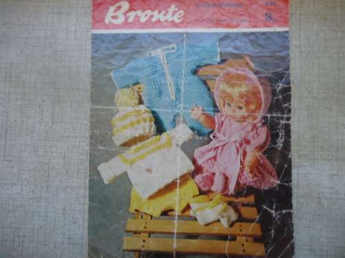 BRONTE/BESTWAY# 691 BABY DOLL CLOTHES-CARDIGAN, PANTS, CAP, BOOTEES, DRESS & BONNET TO FIT 12" DOLLS