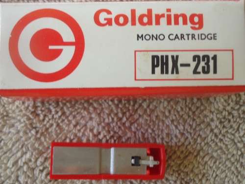 GOLDRING MONO CARTRIDGE PHX-231 RECORD PLAYER CARTRIDGE & STYLUS -MADE IN ENGLAND
